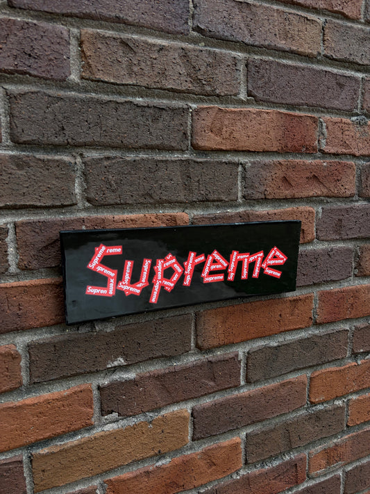 BLACK SUPREME BLOCK WALL ART